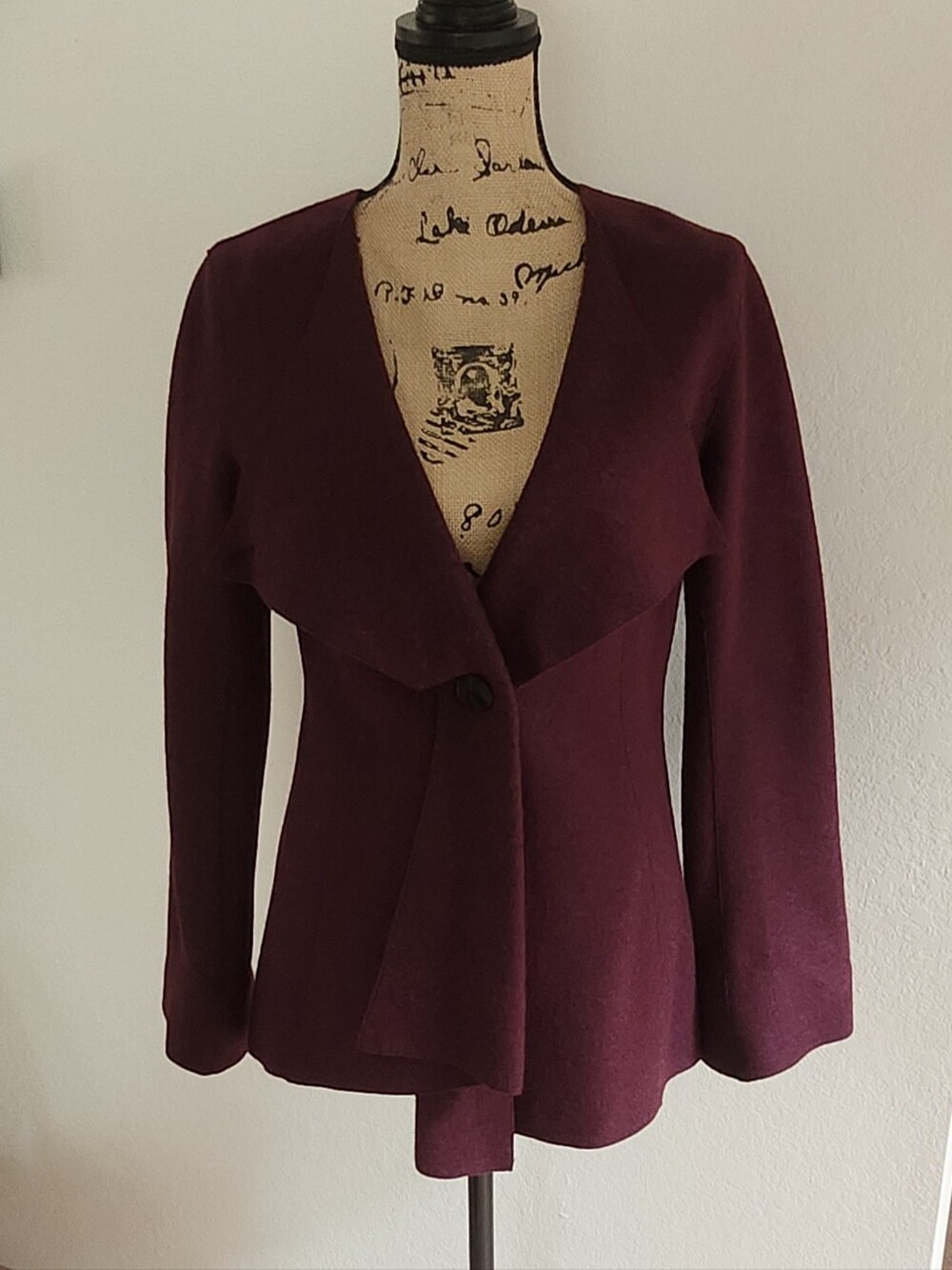 Beyond Threads Felted Alpaca Wool Origami Jacket Sz S